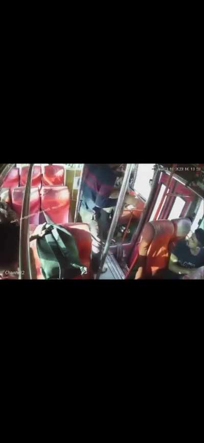 Why you must keep your arms inside when riding a bus.