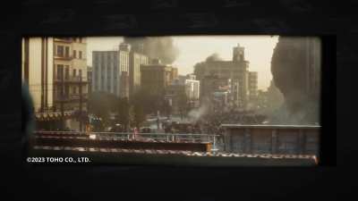 Godzilla: Minus One - Ginza Arrival Clip HD. Credit goes to Corridor Crew on YouTube