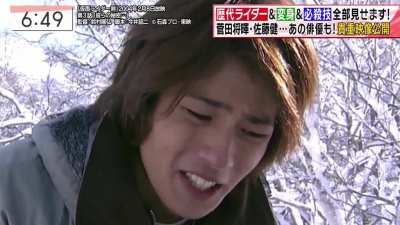 I added sound effects to the henshin poses done in Osamu Hayashi's recent Kamen Rider show