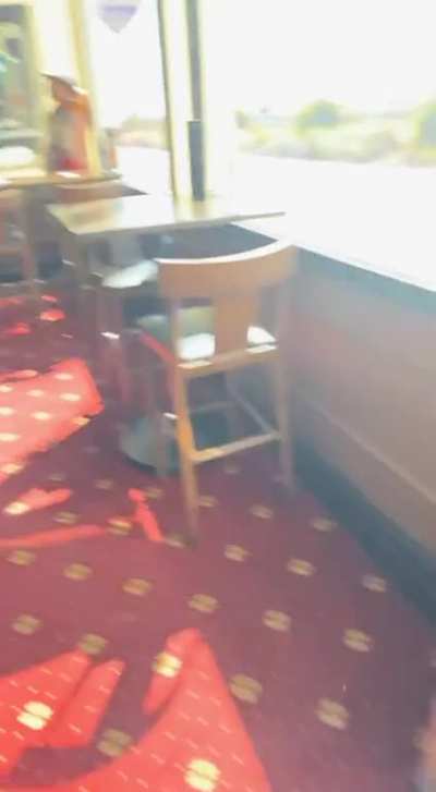 Dodging birds at the pub