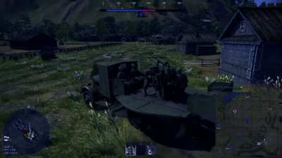 Rambo driving his milk truck