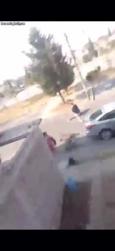 Old lady shoots a couple people