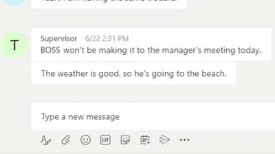 My boss went to Florida...