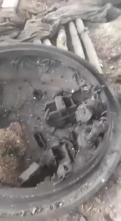 ru pov: Ukrainian soldiers next to burning Ukrainian BMP-1