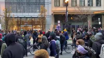 Crowd chants 