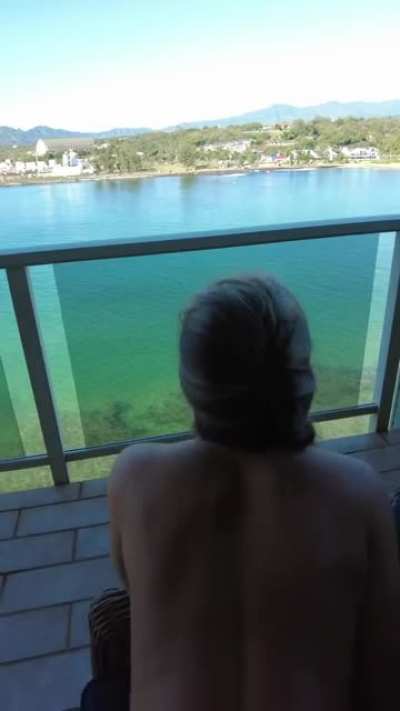 There’s no better sex than hotel balcony sex! [f][m]