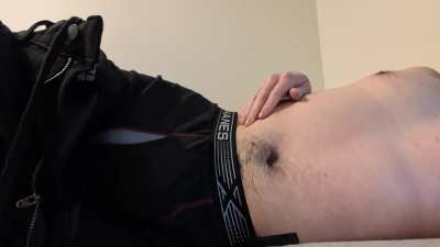 [M] Don't want to go to work :( also still feels weird to show my dick with insecurity and all that but still had fun with this