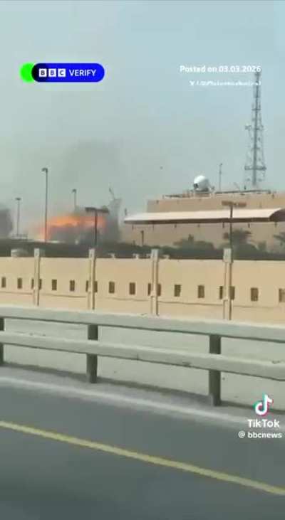 BBC News report comparing fake footage with the real counterparts in Iran