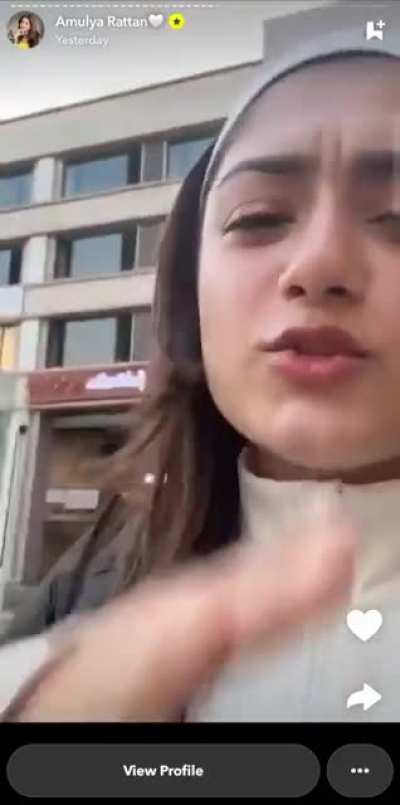 Main character in public place