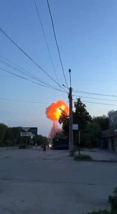 UA POV-Another angle of the detonation in Ternopil june 6th