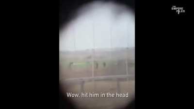 Absolutely barbaric video of Israeli soldiers shooting Palestinian kids in a playground, for fun. And celebrating a headshot.