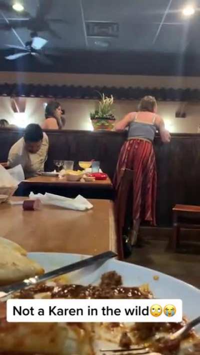 Karen ruins birthday dinner