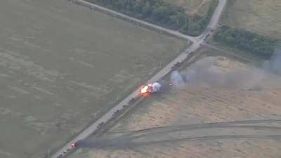 Ukraine continues its destruction of Russias rear supply & logistics lines destroying a Russian supply convoy