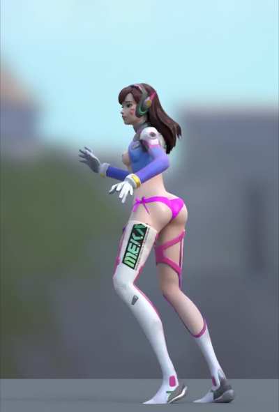 D.Va doing Sombra's dance (MetsSFM)