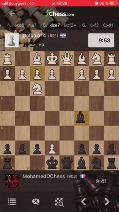 I just love being a 900 and seeing my opponent play d4. Works every time