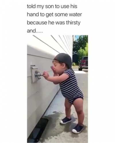 A little too literal kid