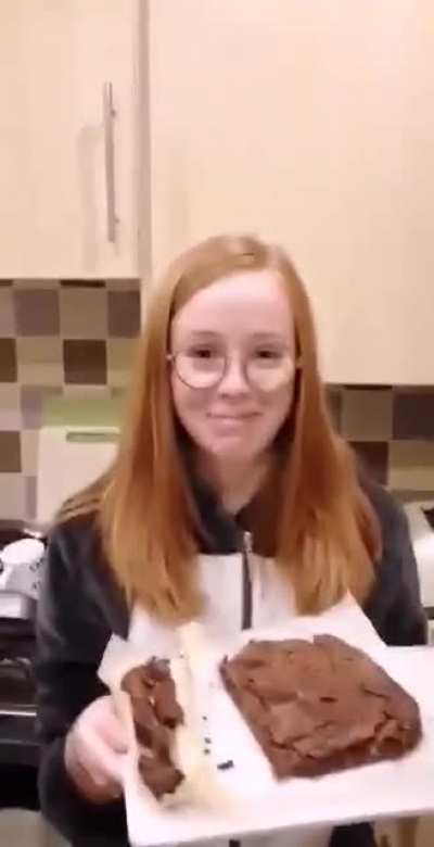She made brownies
