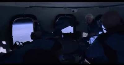 I love how it looks like a kids birthday party (Jeff Bezos space flight)