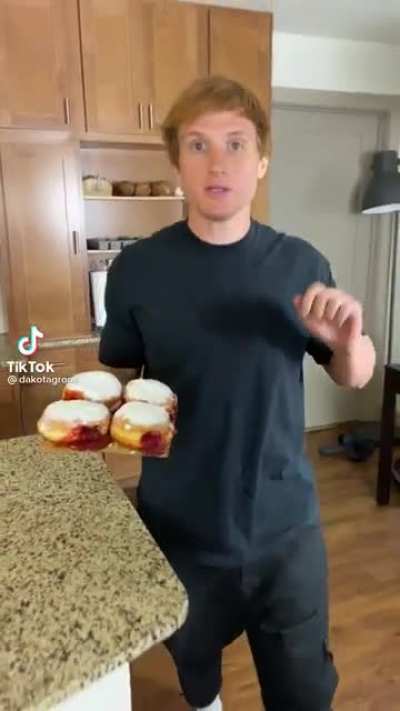 How to see if a jelly donut is ready