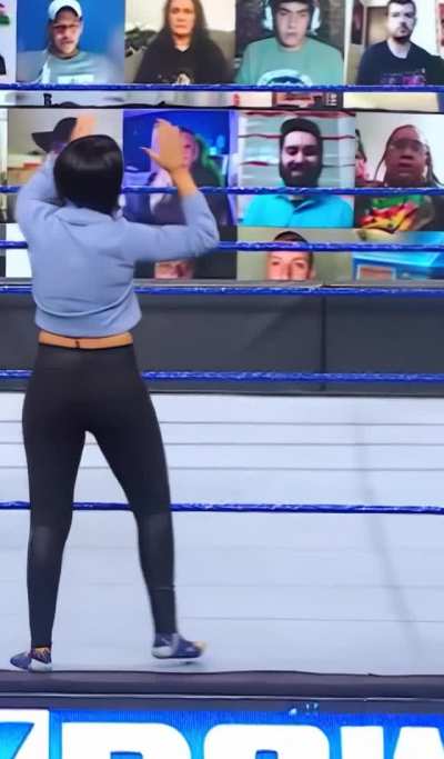 Looking amazing on the ring apron