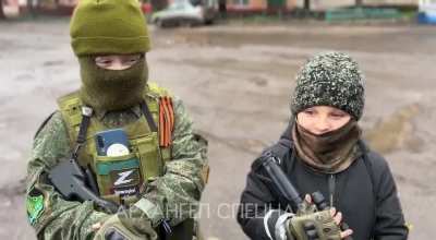 ua pov Russian kids were dressed up as their heroes in the Special Military Operation
