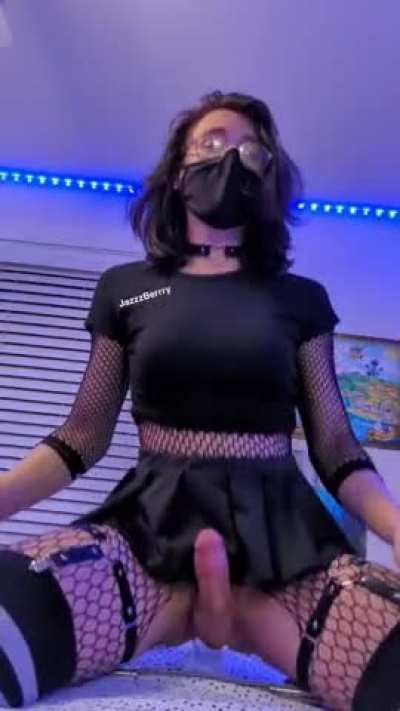 goth enby riding :)