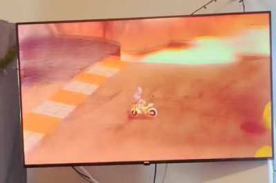 Mario Kart pain (she still won)