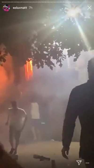 This is what happens when amateurs use fireworks