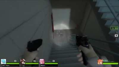 Me and my friends playing left 4 dead 2 tank run mode