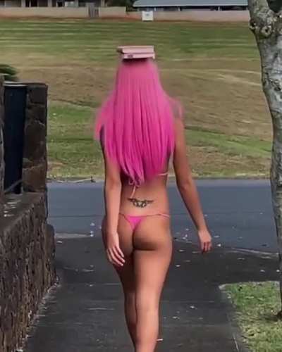 Walking the walk.