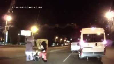 Just an everyday road rage in Russia.