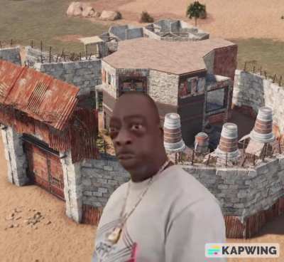 When the base owner comes out while you're getting your MLRS marker