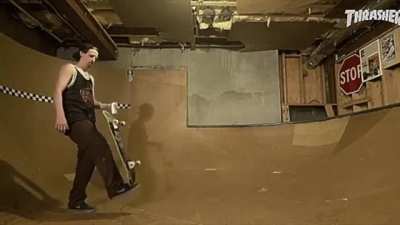 Skateboard tricks.