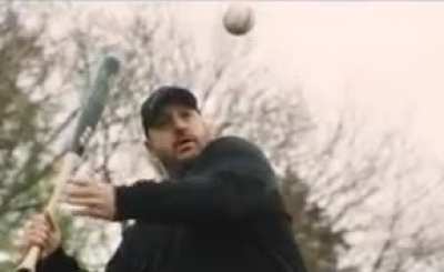 Kevin James plays baseball