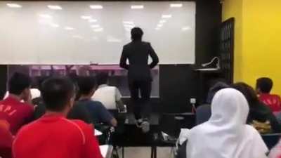 Long buildup but you have to appreciate his skills