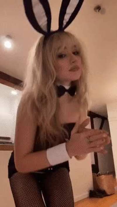 Sabrina Carpenter would make an excellent playboy bunny