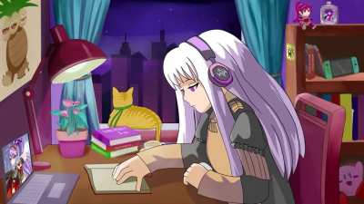 LoFE Girl animation I did for Mekkah's Project Lo-Fire Emblem (Twitter @DiegoBucketz)