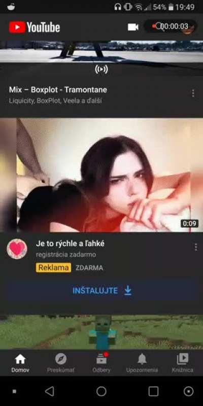 This Youtube porn ad i just got...