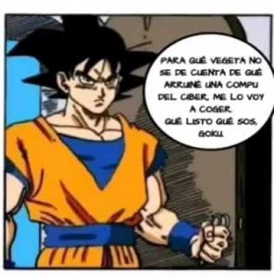 Que listo que sos goku