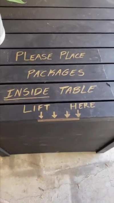 Prevent porch pirates