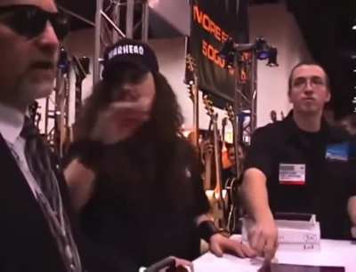 Dimebag Darrell refuses to sign guitar unless the 