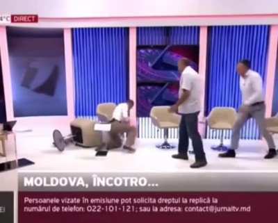 Телевизионные дебаты переросли в драку