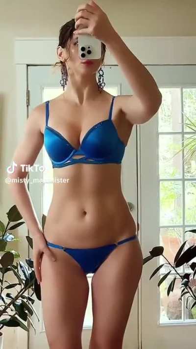 Misty in blue