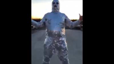 Can I get an F in the chat for tinfoil man?