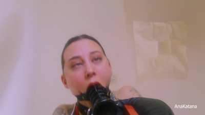 AnaKatana gets tied up, gagged and sodomized