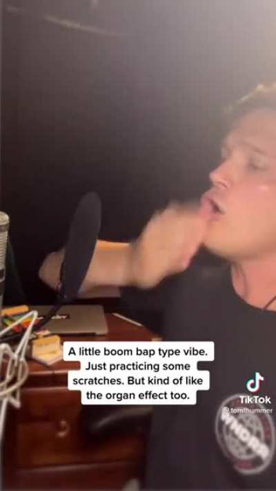 This ridiculous beat boxer.