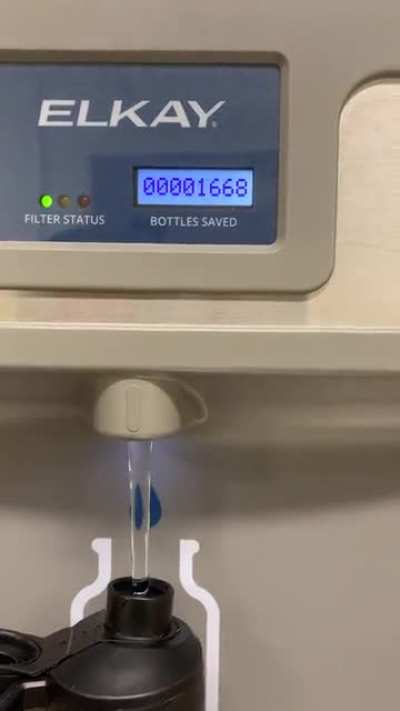 Our (nice) water fountain/dispenser at work