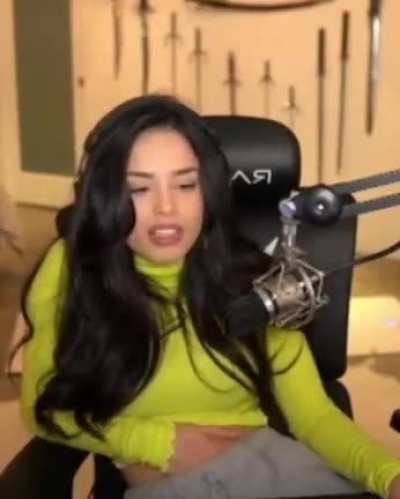Hand in her pants