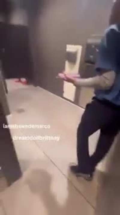 Couple gets caught banging at McDonald's bathroom.