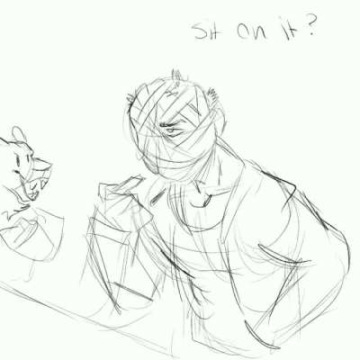 it aint much buts honest work (also I refuse drawing jacket's face)